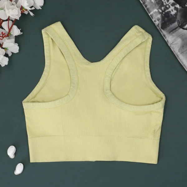 Front Zip PushUp Bra - Sports Bra - Image 2