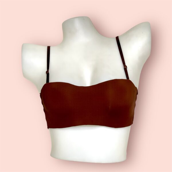 Strappy Padded Seamless Bra - Image 2