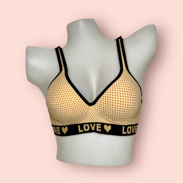 Love Dotted Sports Padded Bra Non Wired - Image 2