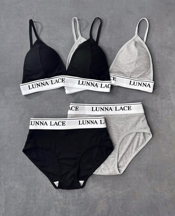 Luna Lace Triangle Bra & Panty Set - Image 5