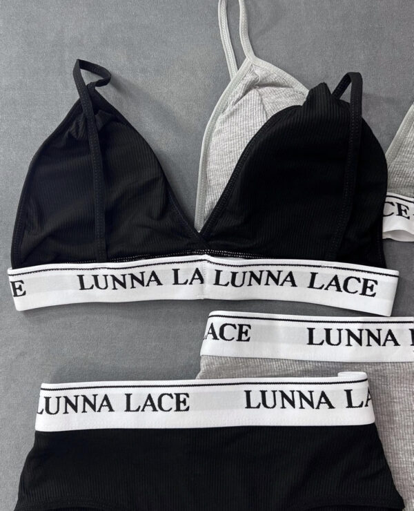 Luna Lace Triangle Bra & Panty Set - Image 3