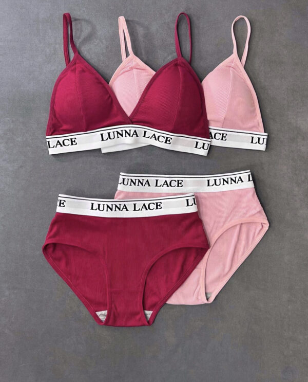 Luna Lace Triangle Bra & Panty Set