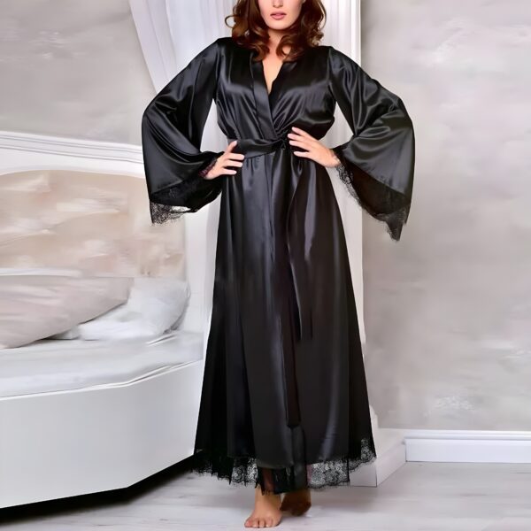 Women's Black Long Gown